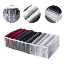 Colmeia Organizadora Gavetas Roupas Vb Home Varios Tamanhos G com Viés Branco 10x40x25