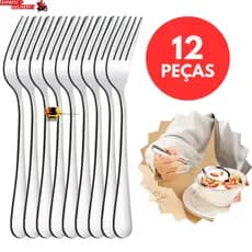 12 Garfos de Sobremesa de Inox