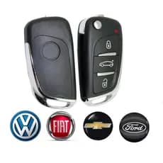 Chave canivete Pósitron modelo Citroen multimarcas, atende linhas antigas e novas 292/293/300