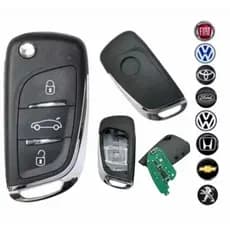 Chave canivete para alarmes controles FKS, Defender tech, WR, stetson, microcontrol, eclipse e sistec modelo Citroen