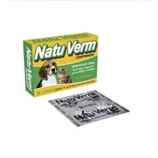 Vermífugo Natu Verm para Cães e Gatos Vetbras com 4 Comprimidos
