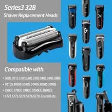 lâminas/tela/cartucho/cabeça de reposição Braun 32b/32s/21s/21b
