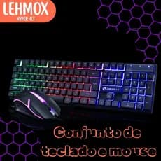 Kit Teclado e Mouse para Jogos Gamers Computadores LEY-45