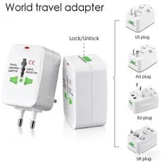 Adaptador de Tomada Universal  AUS/NZ/EUA/UK/USA