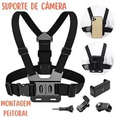 Suporte de Gravação Peitoral para Câmeras e Celulares SPR-12