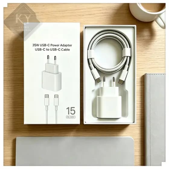 Fonte Carregador 35W Rápido iPhone USB-C Para iPhone 15 16 17 PRO MAX