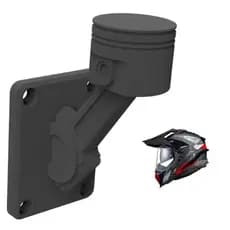 Suporte para Capacete em Formato de Pistão de Moto - Reforçado em PLA