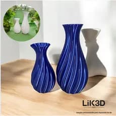 Kit 2 Vasos Decorativos Geométricos em 3D Moderno, Sofisticado, Minimalista p/ sala, rack, mesas e ambiente de trabalho