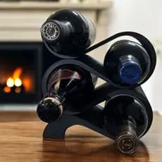 Adega de mesa e porta vinhos, expositor e suporte decorativo de vinhos - Elegante, Sofisticado
