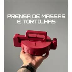 Máquina de Tortilha e Taco Prensa Gourmet Articulada para Massas de Milho e Trigo Modelador Manual Utilitário de Cozinha