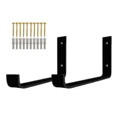 Mão Francesa Invertida 30cm Suporte Ferro Industrial 2pç