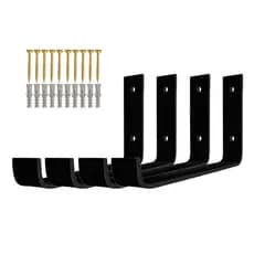 Mão Francesa Invertida 25cm Suporte Ferro Industrial 4pç