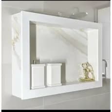 nicho banheiro  sobrepor  porcelanato60x3010 polido kit istalçao