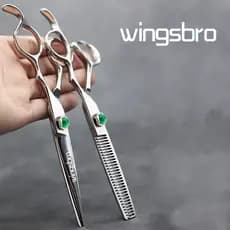 Wingbro 6.5 Polegada Tesoura De Cabeleireiro Desbaste Barbeiro Profissional Corte Ferramenta Estilo