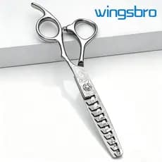 wingsbro 6.5 Polegadas Tesoura De Desbaste Profissional Para Salão De Barbeiro , Cabeleireiro Corte De Cabelo Uso Domést