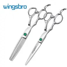 wingsbo Tesoura De 6.5 Polegadas Corte De Cabelo Para Canhotos Cabeleireiro , Barbeiro Ou Uso Doméstico