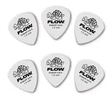 Palheta dunlop Tortex flow standard 1.0mm 1.35mm 1.5mm - 06 unidades violao guitarra baixo