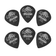 Palhetas Dunlop tortex jazz III XL black 0.50 0.73mm 1mm - 06 unidades violao guitarra
