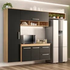 Armário Cozinha Compacta Lua 4 Portas 2 Gavetas