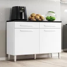 Balcão  De Cozinha 2 Portas 2 gavetas 1,20m