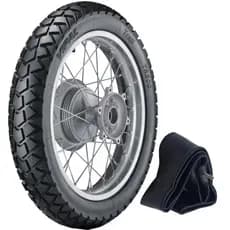 Pneu traseiro 110/90-17 60p + Camara 17 Bros 150 160 Tr300 Vipal original