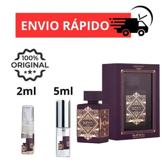 Perfume Árabe Bade'e Al Oud Amethyst Eau de parfum- Lattafa 2ml e 5ml.