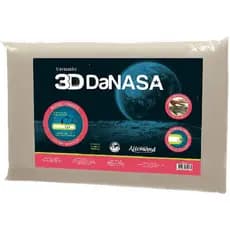 Travesseiro 3D Danasa, Duoflex, Bege, para Fronha Até 45Cmx65Cm