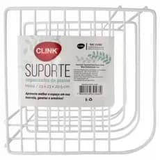 Organizador Multiuso Suporte em Metal Para Canto 23x23x20cm