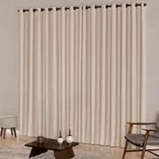 Cortina Oxford bege De Sala/quarto/escritorio 3,00x2,50