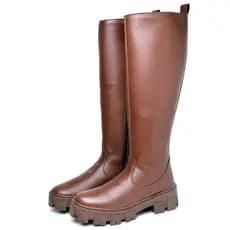 Bota Galocha Dubuy Feminino Cano Alto Marrom 1811FG