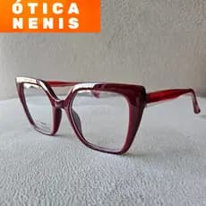 Armação para óculos feminina quadrada de nylon 100% nylon feminino quadrado modelo AJ6637