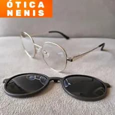 Armação para óculos Clip On clipon metal Redondo clipon redonda Unissex Feminino Masculino feminina