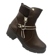 Bota Pink Cats Dakota Original com NF Infantil Feminina Menina Botinha Zipper Coturno V4001