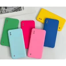 Capa Capinha Para Samsung A10 Silicone Aveludado Para Película Case