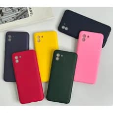 Capa Capinha Para Samsung A03 Silicone Aveludado Película Case