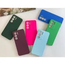 Capa Capinha Para Realme C75 Silicone Aveludado Película Case