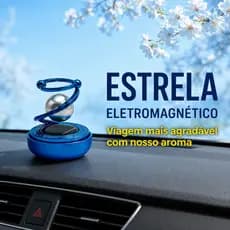 Aromatizador de Carro Cheirinho Estrela Eletromagnético 360° Design Moderno Luxo Automotivo