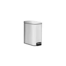 Lixeira Retangular com Pedal e Balde Matte Inox 5L Brinox