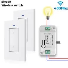 Conjunto De Interruptores Sem Fio RF 433Mhz Diy Interruptor Inteligente De Controle Remoto