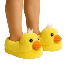 Pantufa Infantil Bichinhos Pintinho Amarelinho Fofinho
