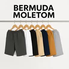 Kits de 1, 2 e 5 Bermudas Moletom Masculina Sortida Confortável Estilosa Ideal para o Dia a Dia Academia Lazer