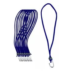 Extensor Azul Elástico Corda Fixador Lona Caminhão 35cm 5mm