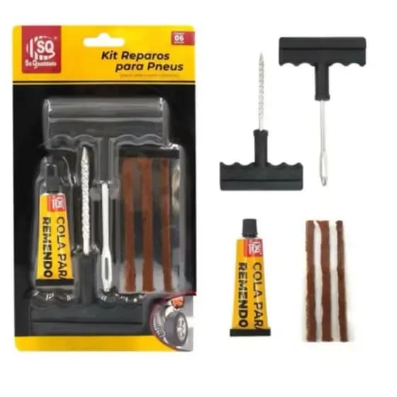 Kit Reparo Pneu Sem camera Uso Facil  Promoção