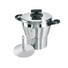 Cuscuzeira Luxo De Alumínio Polido Conico  14 Cm - 12,5 L Remaza