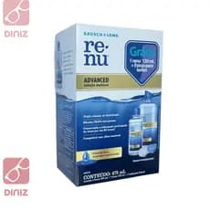 Kit Renu Advanced 475 ml (355 + 120 ml) + Estojo - Solução de Limpeza Multiuso para Lentes de Contato - Bausch&Lomb