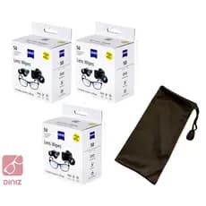 Kit Lenço Zeiss Limpar Lentes De Óculos 3 Caixas - 150 Unid