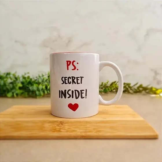 Caneca De Porcelana Secret Inside 350ml Lyor