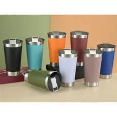 CAIXA 75PCS Copos Térmicos 473ml Copo termico com tampa e abridor de garrafa Com Nome/Marca