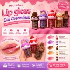 Gloss Ice Cream Sweet Lip Gloss | SOBREMESA | Glitter + Hidratante Viral
