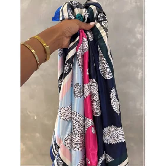 Lenço Feminino Estampado Cetim Premium | Versatil